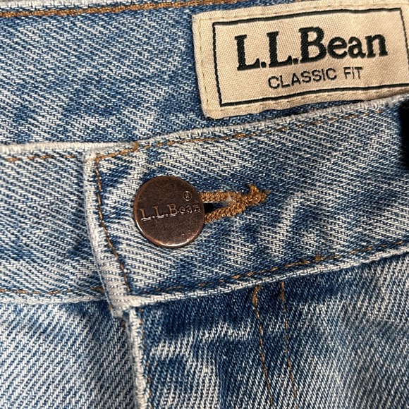 Vintage LL Bean Classic Fit Mens Light Wash Denim Jeans Mens 33x30 - Picture 12 of 12